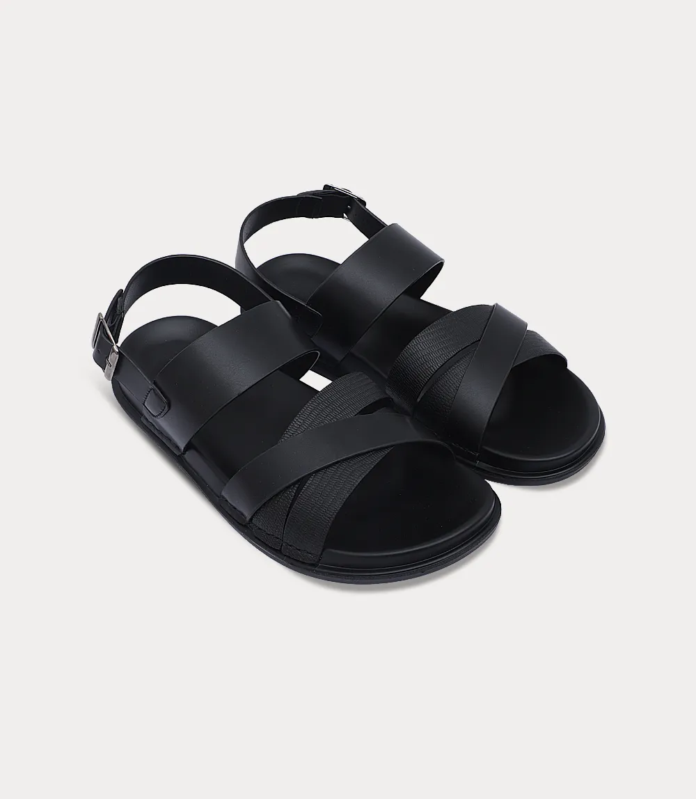BM6921-BLACK-Men Sandal