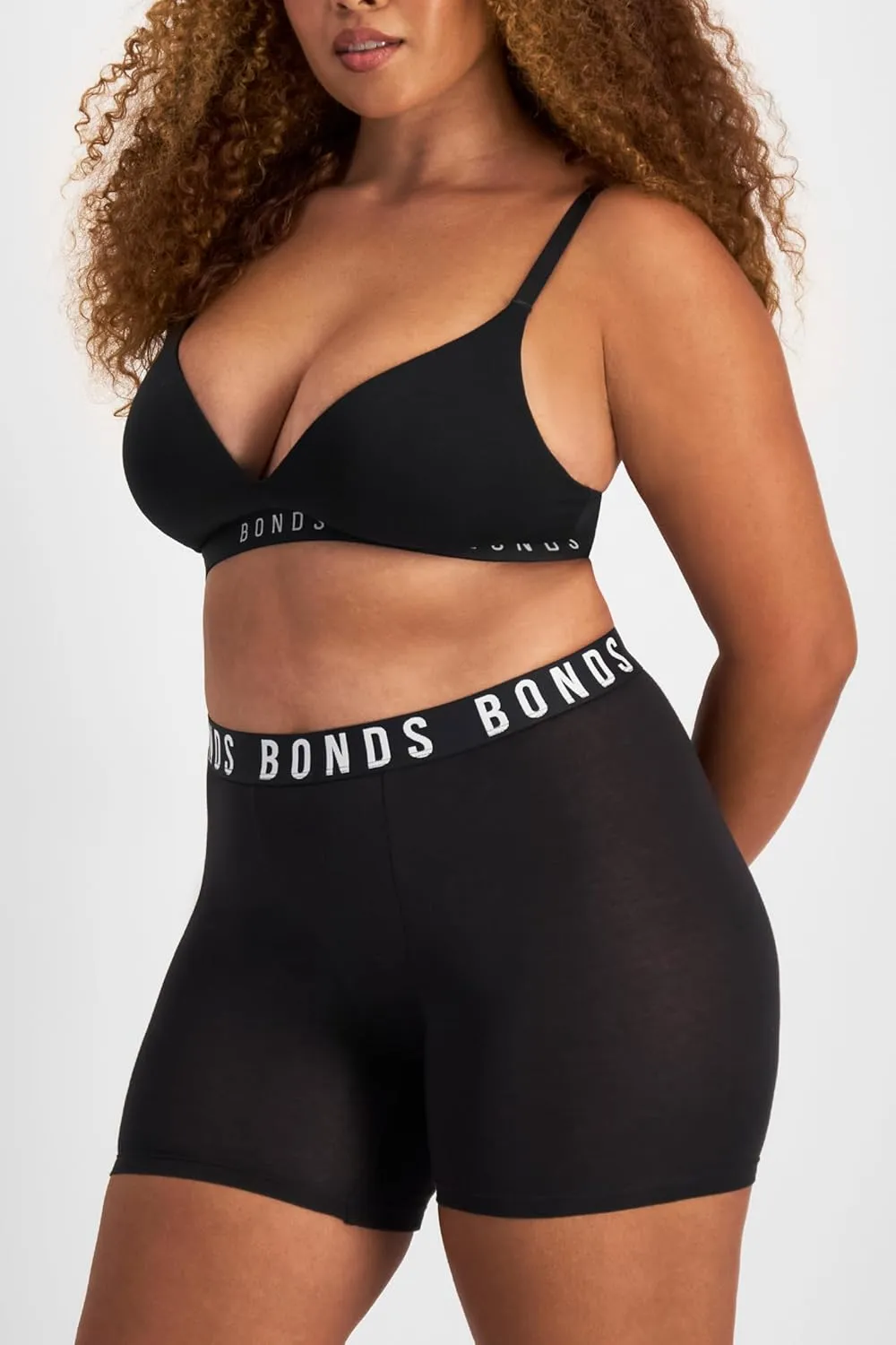 Bonds Mid-Length Icons Boxer Brief Underwear with Cotton for Women, 3-Pack