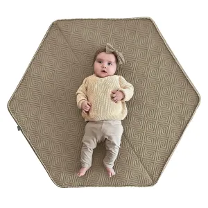 Boppy Foam Play Mat for Baby, Toddlers and Kids, Natural-Maze Tan, Easy-Setup with Non-Skid Backing for Floor Play, Tummy Time & More