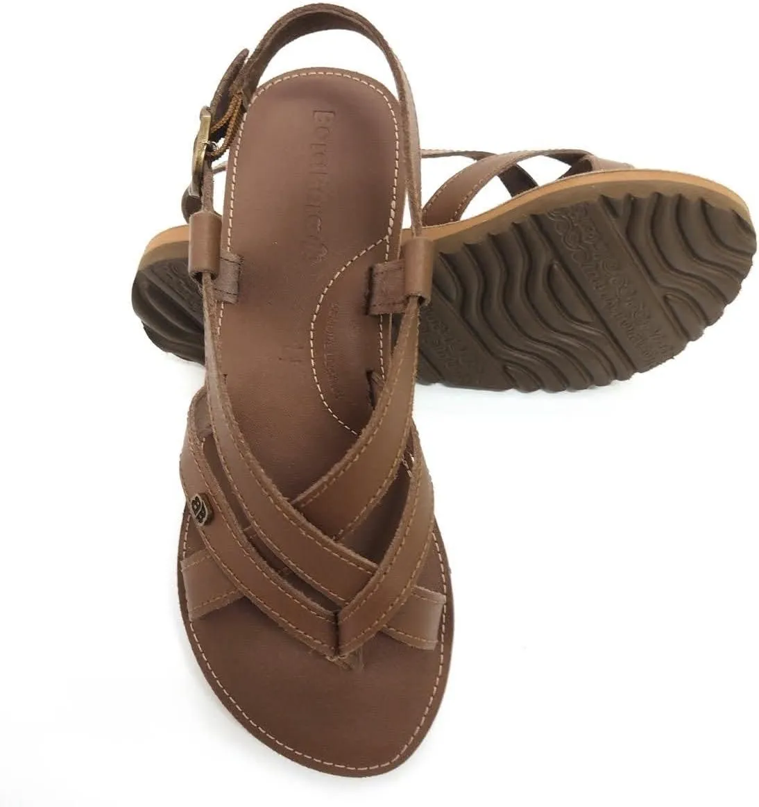 BoraBora Praia da Pipa | Women's Leather Sandal Prime Brazilian Style Comfortable Adjustable Strappy