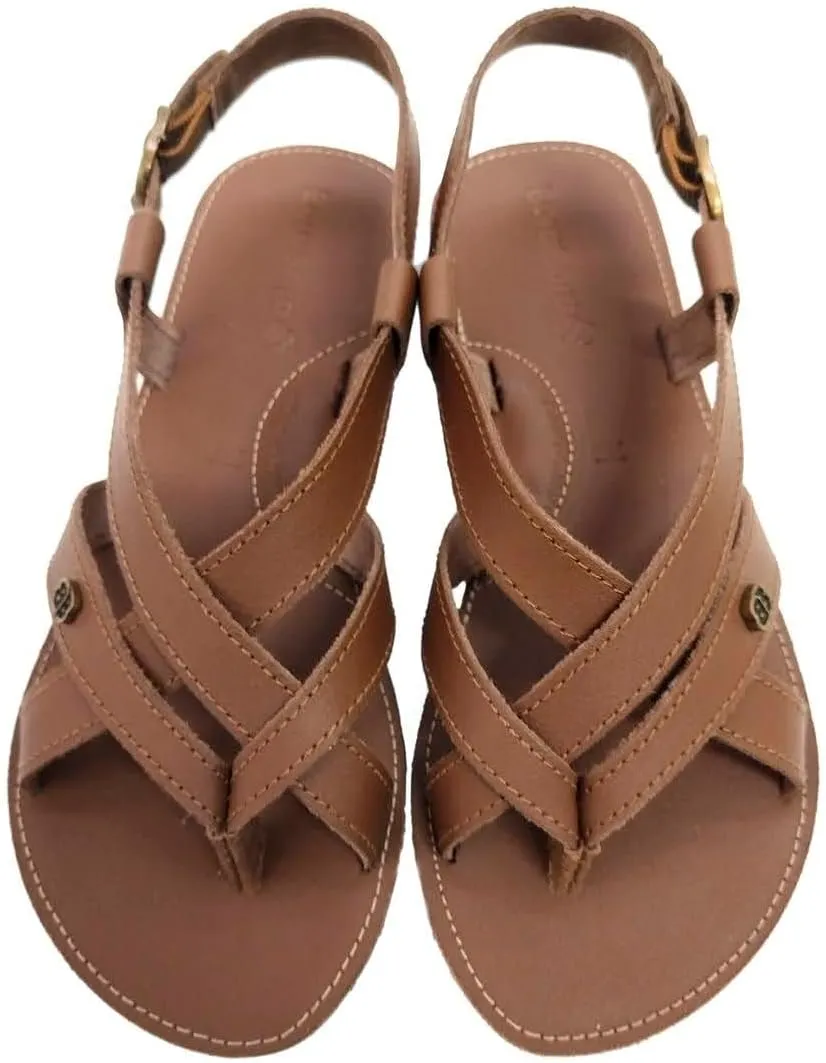 BoraBora Praia da Pipa | Women's Leather Sandal Prime Brazilian Style Comfortable Adjustable Strappy