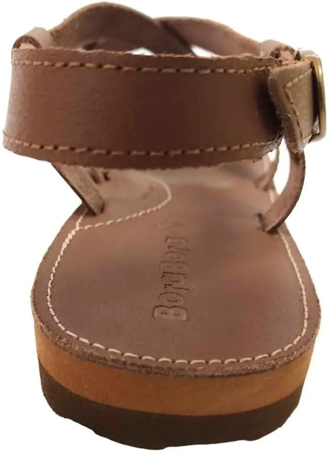BoraBora Praia da Pipa | Women's Leather Sandal Prime Brazilian Style Comfortable Adjustable Strappy