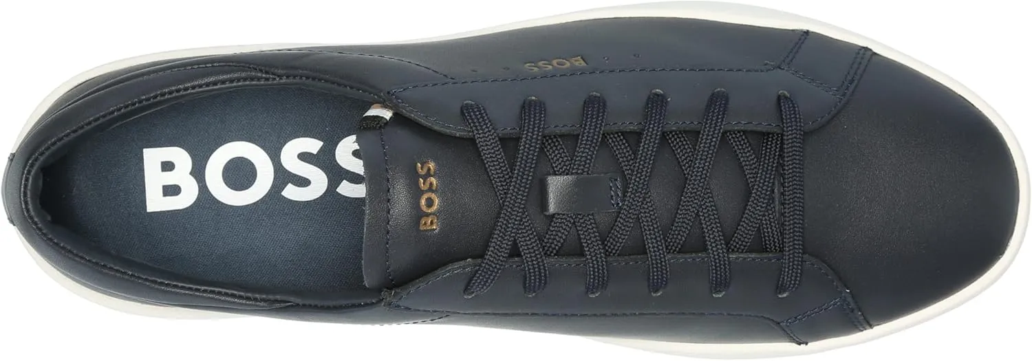 BOSS Men's Belwar Smooth Leather Low Top Sneaker