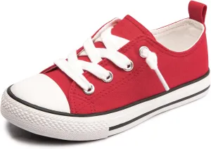 Boy Girls Canvas Shoes Slip on Sneakers Comfort Casual Walking Shoes for Little Kid Big Kid