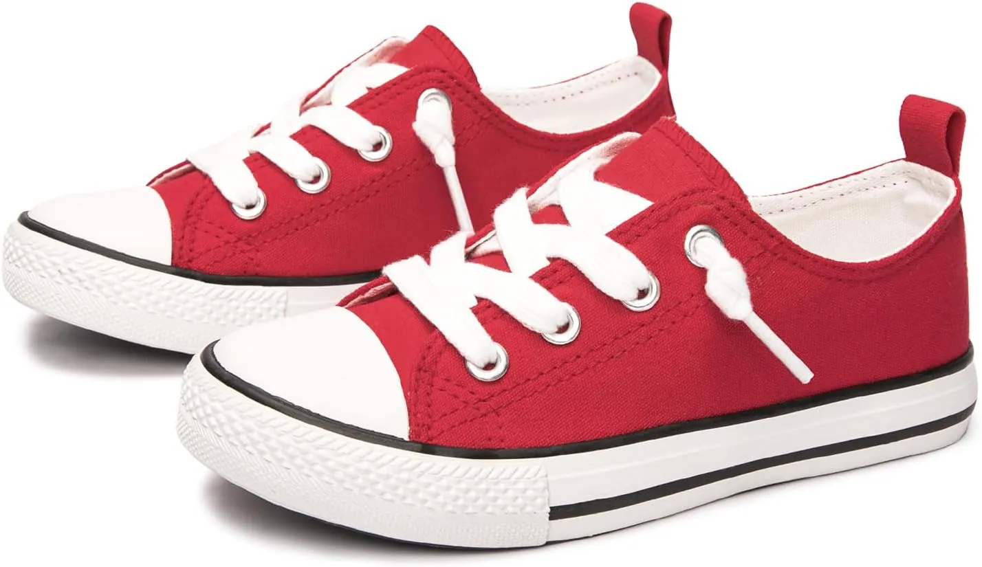 Boy Girls Canvas Shoes Slip on Sneakers Comfort Casual Walking Shoes for Little Kid Big Kid