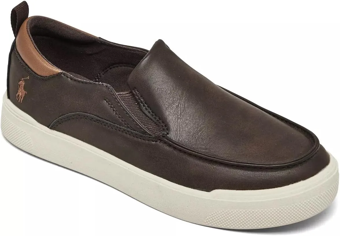 Boy's Filip Chocolate Brown/Tan Boat Shoe
