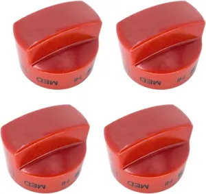 brati Red Knob for Camp Chef Flat Top Grill 600 & FTG900 6-Burner Flat Top Grill