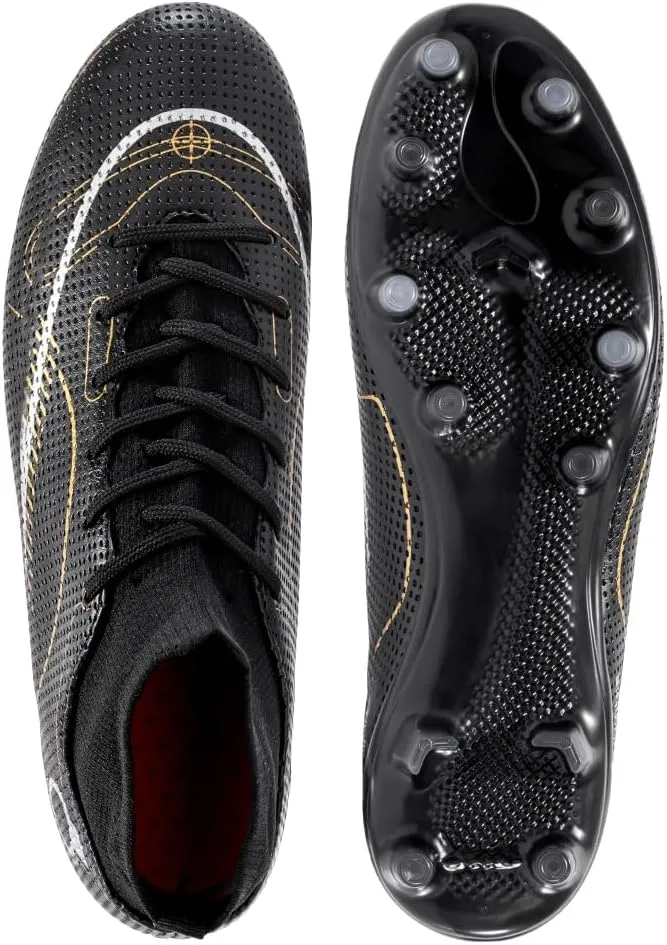 breooes Men’s Soccer Cleats Football Boots Professional Training Turf Mens Outdoor Indoor Sports Athletic Big Boy's Fashion Sneaker