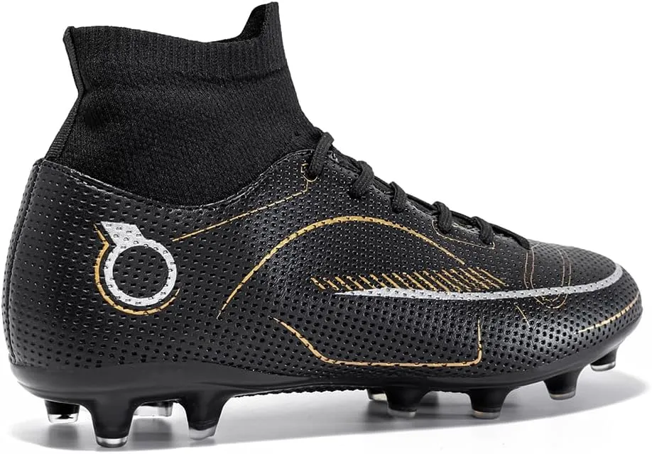 breooes Men’s Soccer Cleats Football Boots Professional Training Turf Mens Outdoor Indoor Sports Athletic Big Boy's Fashion Sneaker