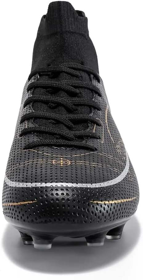 breooes Men’s Soccer Cleats Football Boots Professional Training Turf Mens Outdoor Indoor Sports Athletic Big Boy's Fashion Sneaker