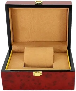 Bright Watch Box Wood Paint Rosewood Grain Watch Box Storage Box