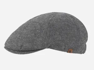 Brim&Brawn Flat Cap in Grey Cotton