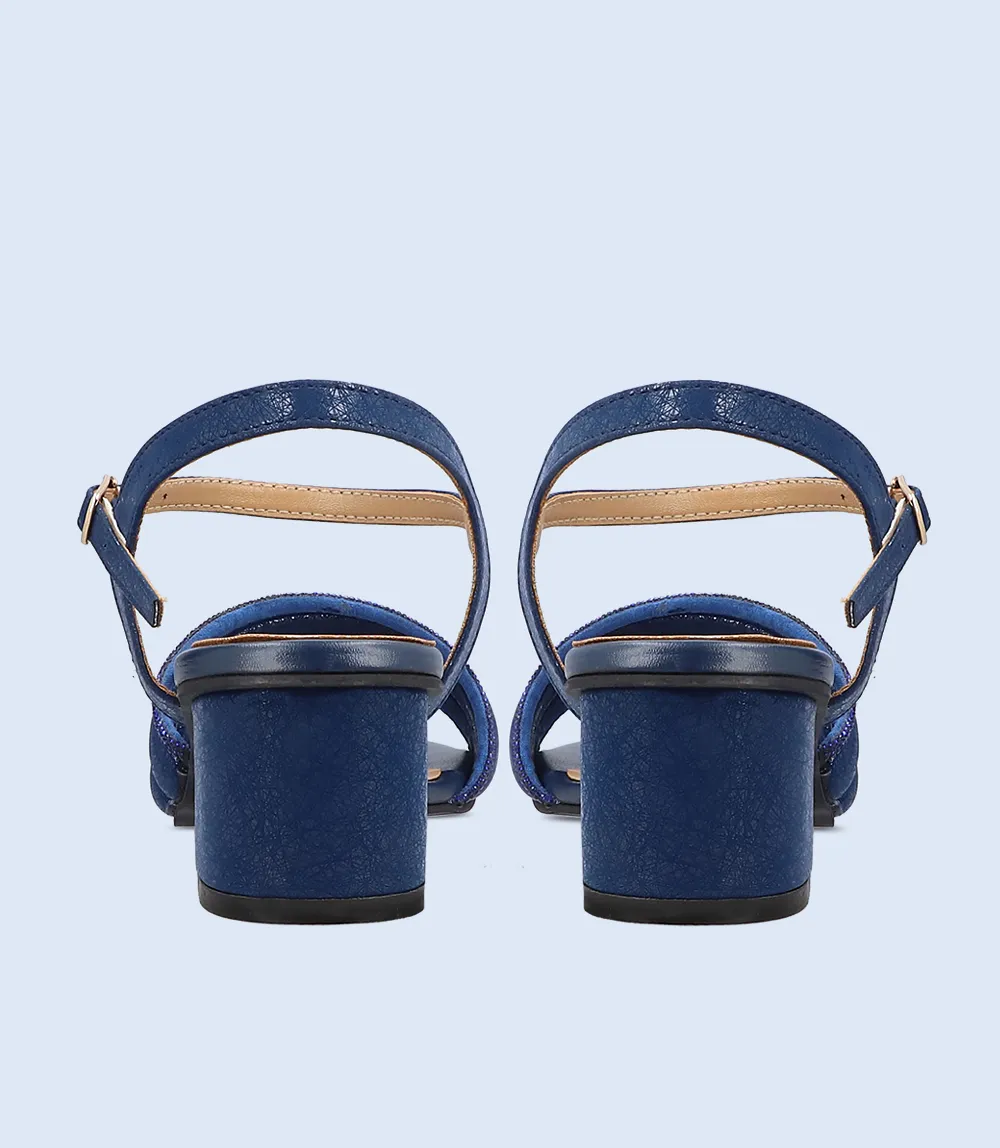 BW9362-NAVY-Women Sandal Heels