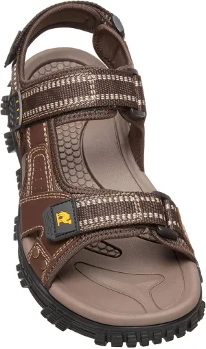 CAMEL CROWN Men's Water Sandals Waterproof Arch Support Hiking Sandals Comfort Leather Sandals Adjustable Athletic Outdoor Sandals for Summer Beach Trail Walking