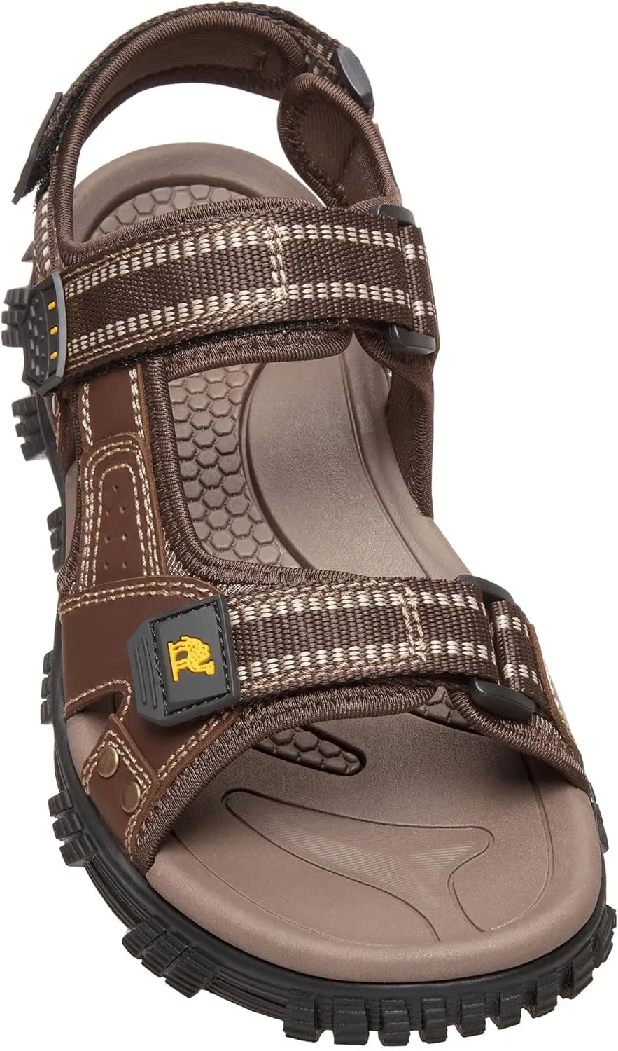 CAMEL CROWN Men's Water Sandals Waterproof Arch Support Hiking Sandals Comfort Leather Sandals Adjustable Athletic Outdoor Sandals for Summer Beach Trail Walking