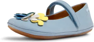 Camper Kids Girls Mary Jane Flat, Lt/Pastel Blue, 9.5 Toddler