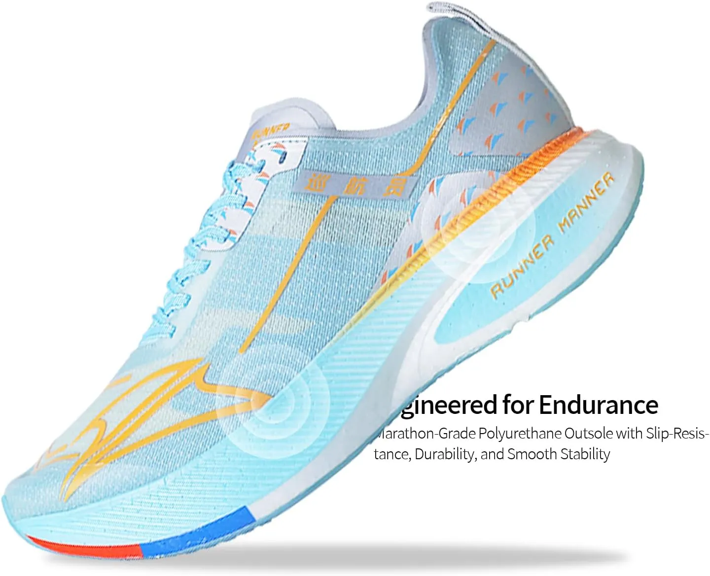 Carbon Plate Running Shoes for Men – Cushioned, Lightweight, Breathable, Non-Slip Road Sneakers