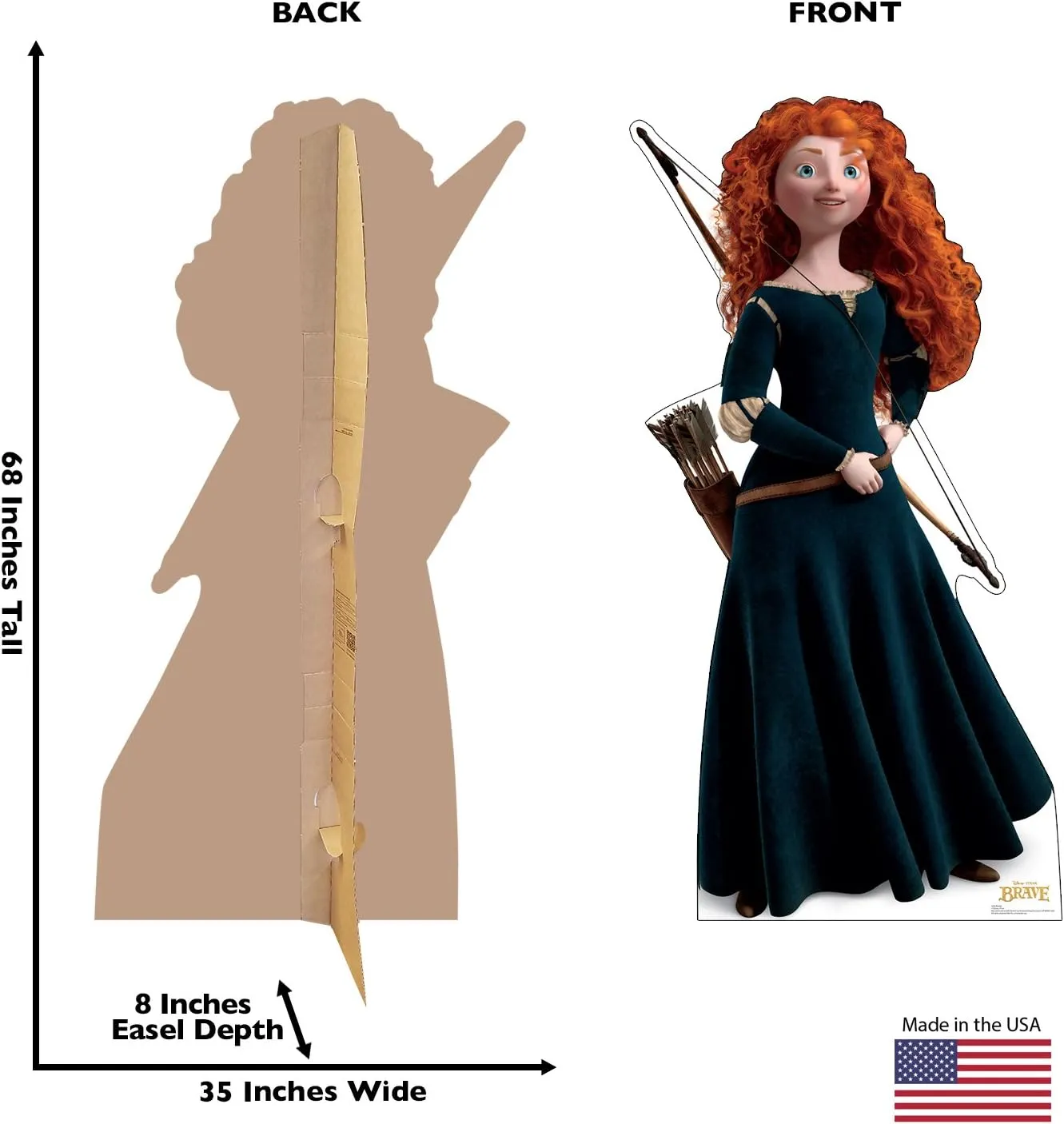 Cardboard People Merida Life Size Cardboard Cutout Standup - Disney Pixar's Brave