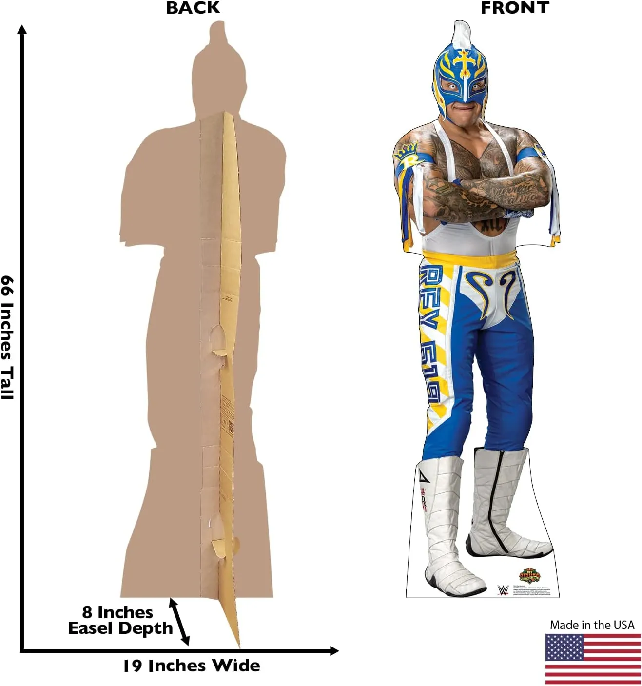 Cardboard People Rey Mysterio Life Size Cardboard Cutout Standup - WWE