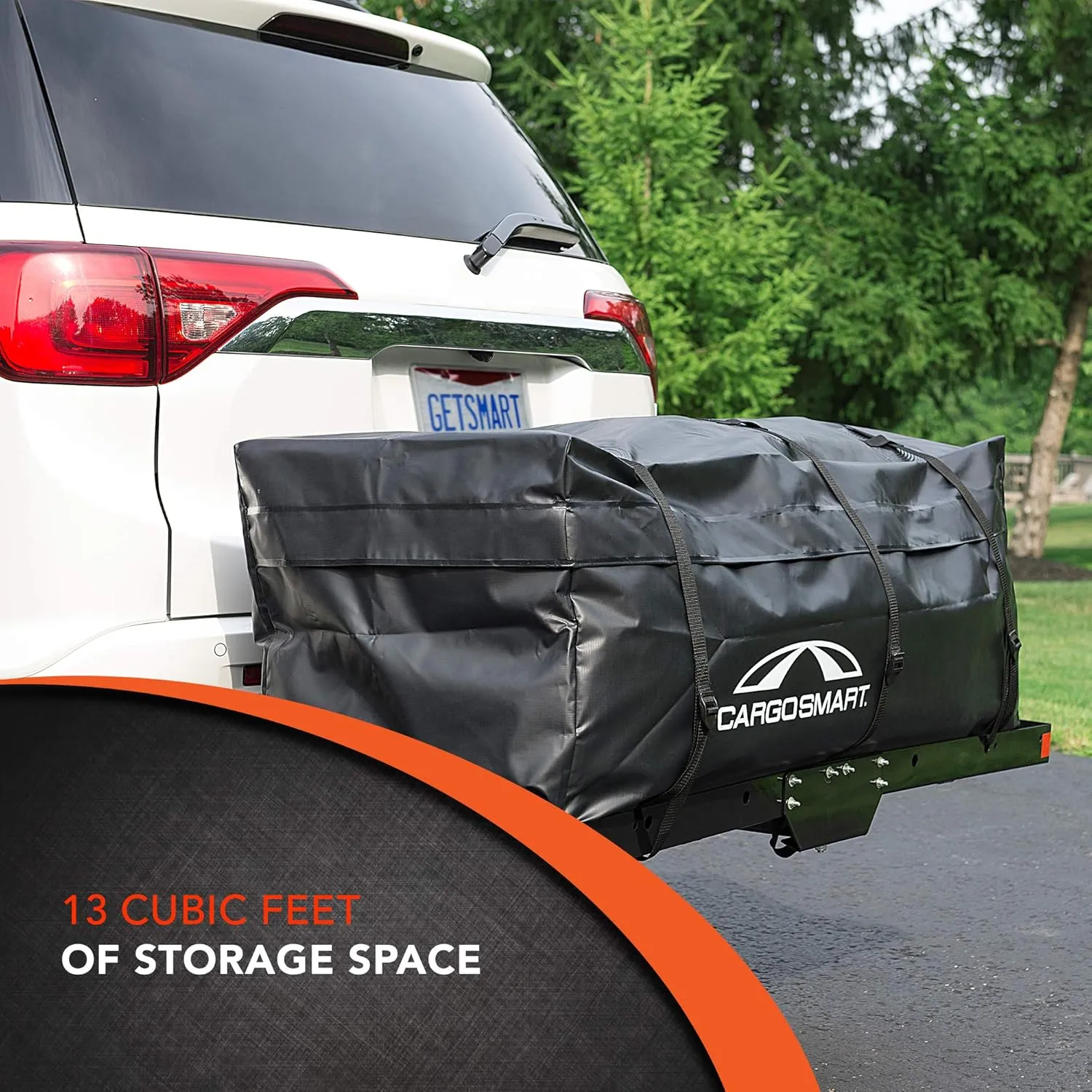 CargoSmart Waterproof Hitch-Mounted Cargo Carrier Bag 13 Cubic Feet