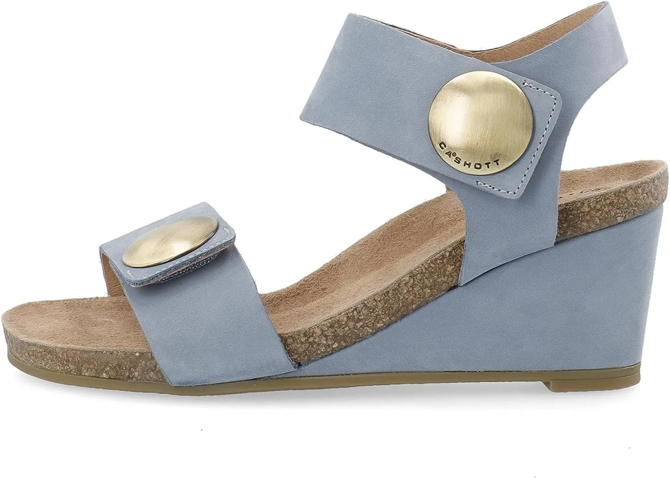 CA'SHOTT A/S Women's Ankle-Strap Wedge Sandal