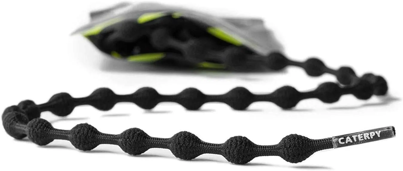 Caterpy RUN - Ultimate Elastic No-Tie Shoelaces | Custom Fit, Comfortable, Easy Install | For Adults, Kids, Running & Sports