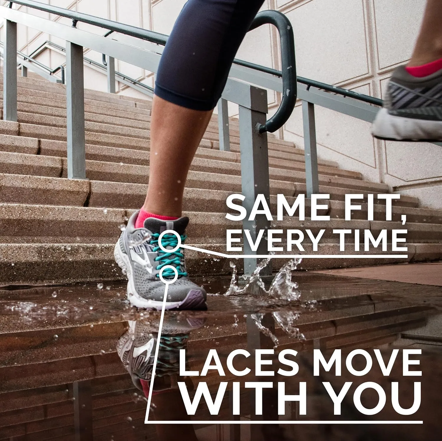 Caterpy RUN - Ultimate Elastic No-Tie Shoelaces | Custom Fit, Comfortable, Easy Install | For Adults, Kids, Running & Sports