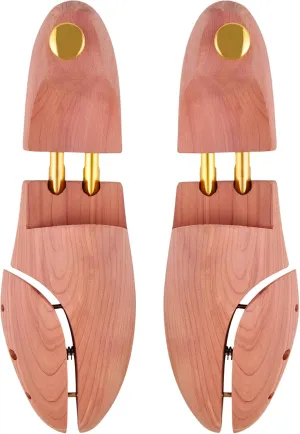Cedar Shoe Tree for Men Women Red Cedar Wooden Shoe Trees with Twin Tubes