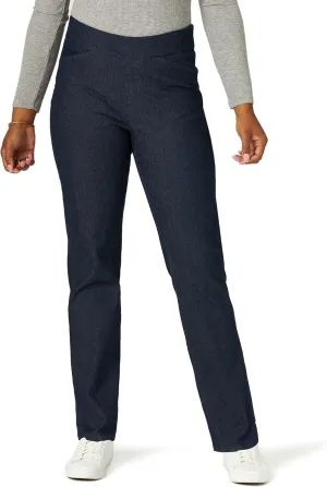 Chic Classic Collection Women's Easy-Fit Elastic-Waist Pant