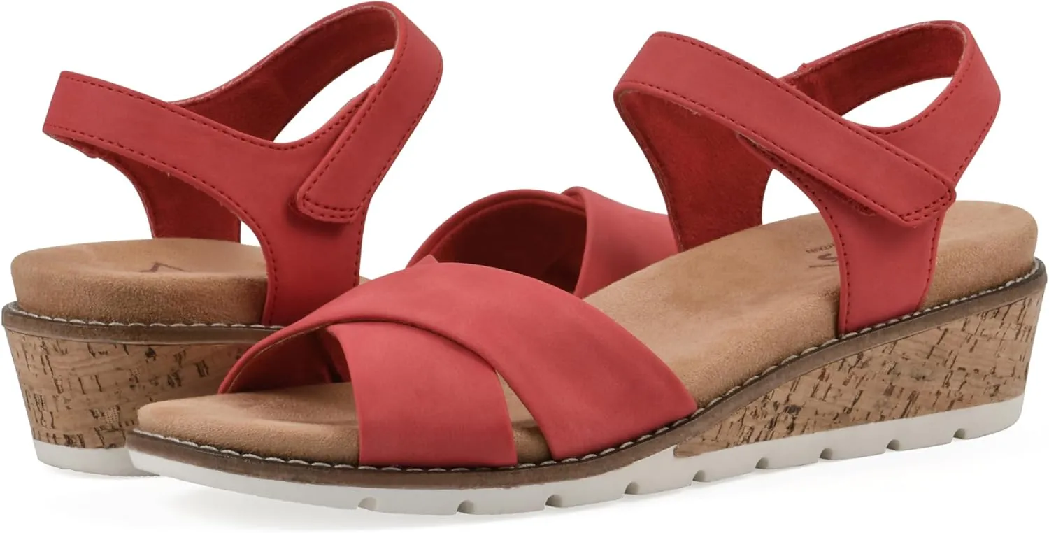 CLIFFS BY WHITE MOUNTAIN Women's Tinna Cork Wedge Sandal
