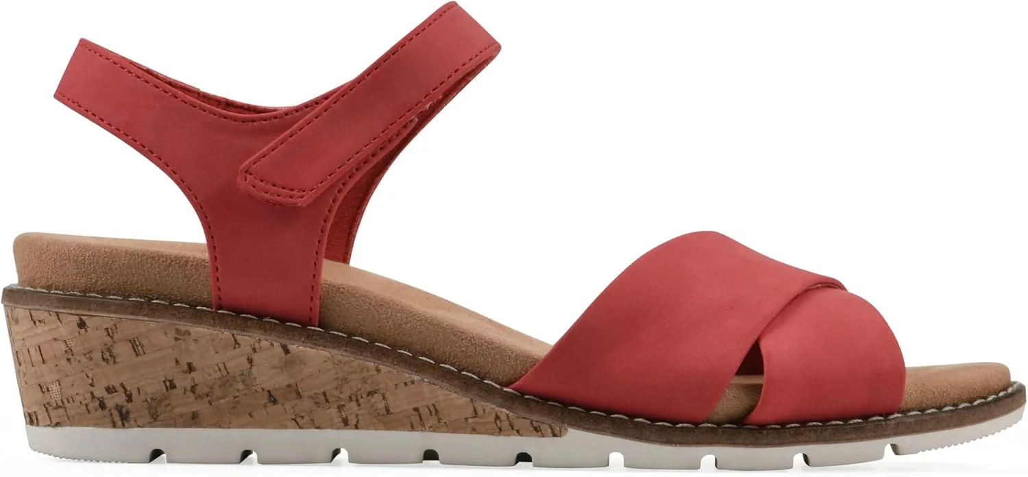 CLIFFS BY WHITE MOUNTAIN Women's Tinna Cork Wedge Sandal