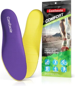 Comfort Insoles Men Women 255 Premium Soft Cushioning and Arch Support for Long Hours Walking