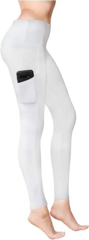 COMFY FOREVER Pocket Leggings for Women W/5' High Waist Tummy Control Ankle Length Pants