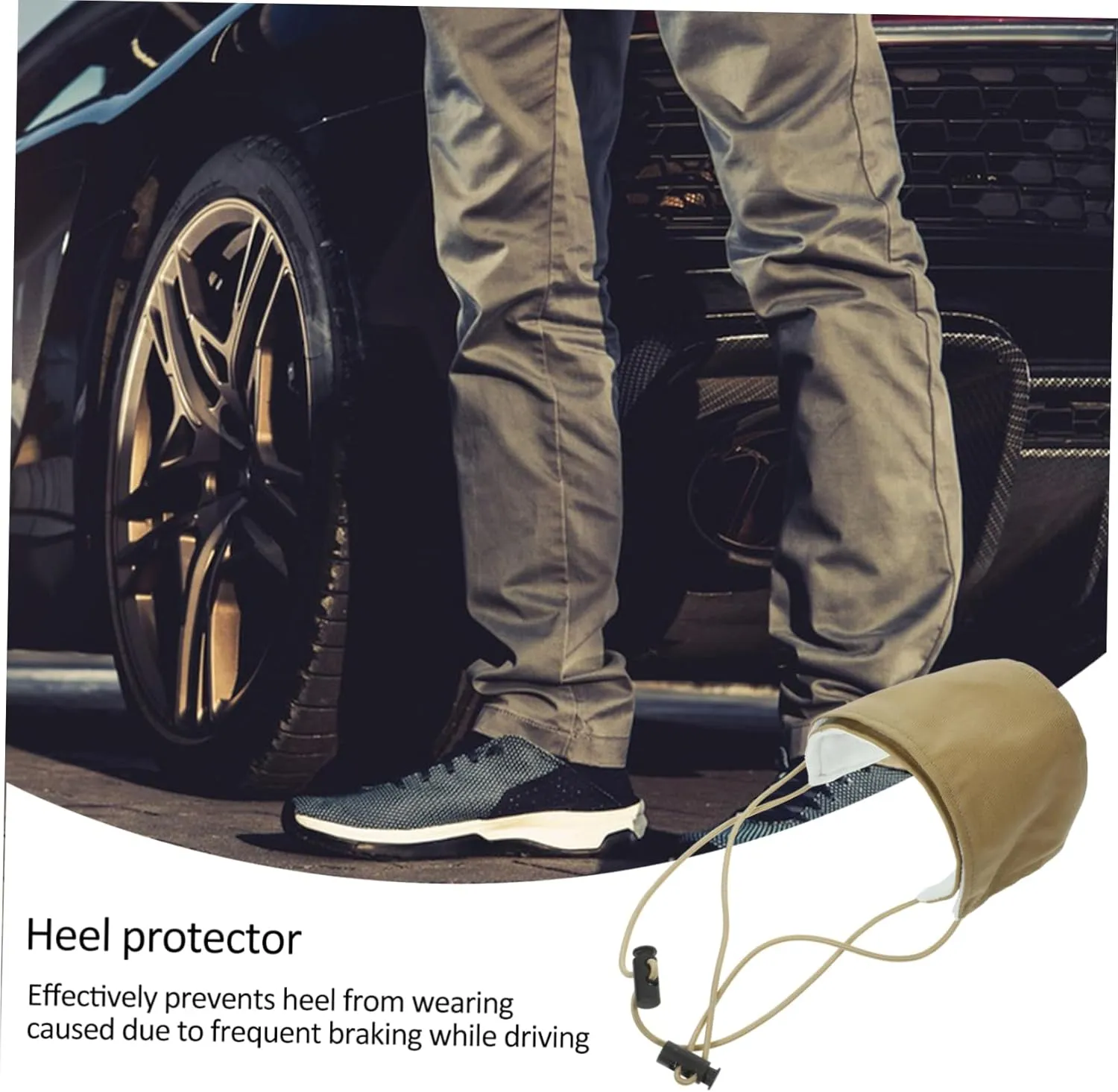 Cover Shoe Heel Guard for Driving Protector Guard Men Feet Overshoes Wearproof Foot Wear Proof Shoe Pads