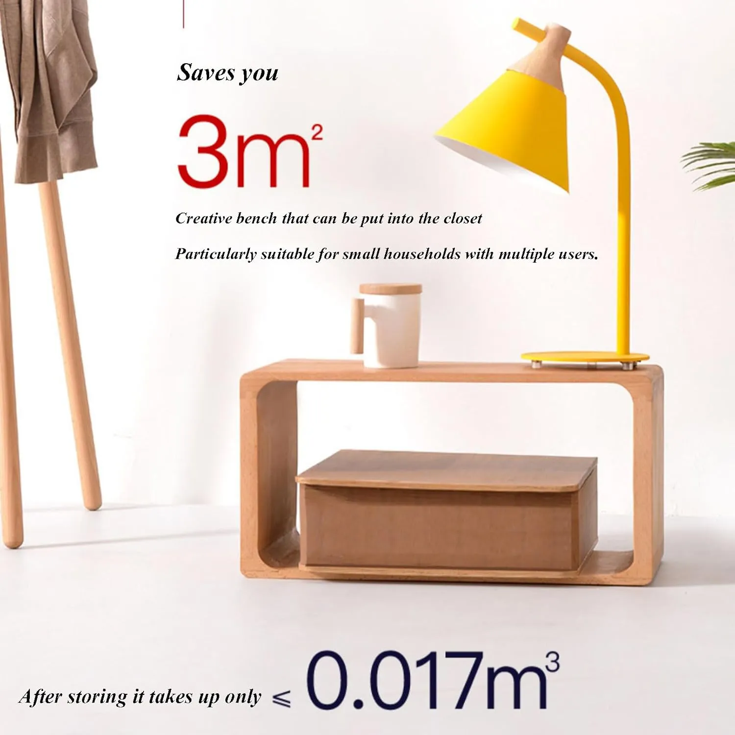 Craft Paper Stool with Round Cushion - Folded Like A Book for Space Saving - Foot Stool Rest - Extra Seat for Living Room, Bedroom, Strudy, Bookstore, Dressing Room