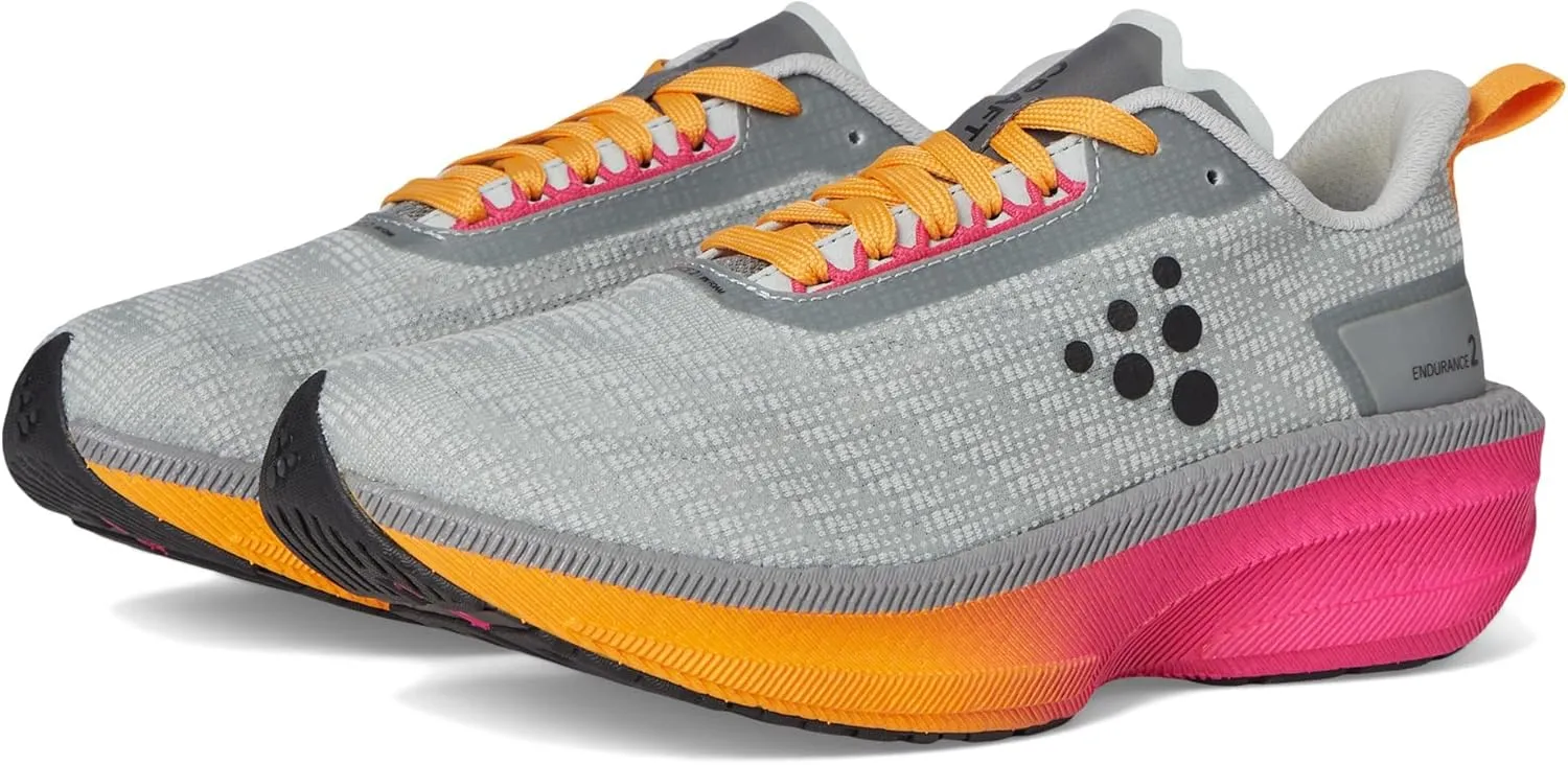 Craft Women's Endurance 2 Sneaker, Platnum-Sour, 7.5