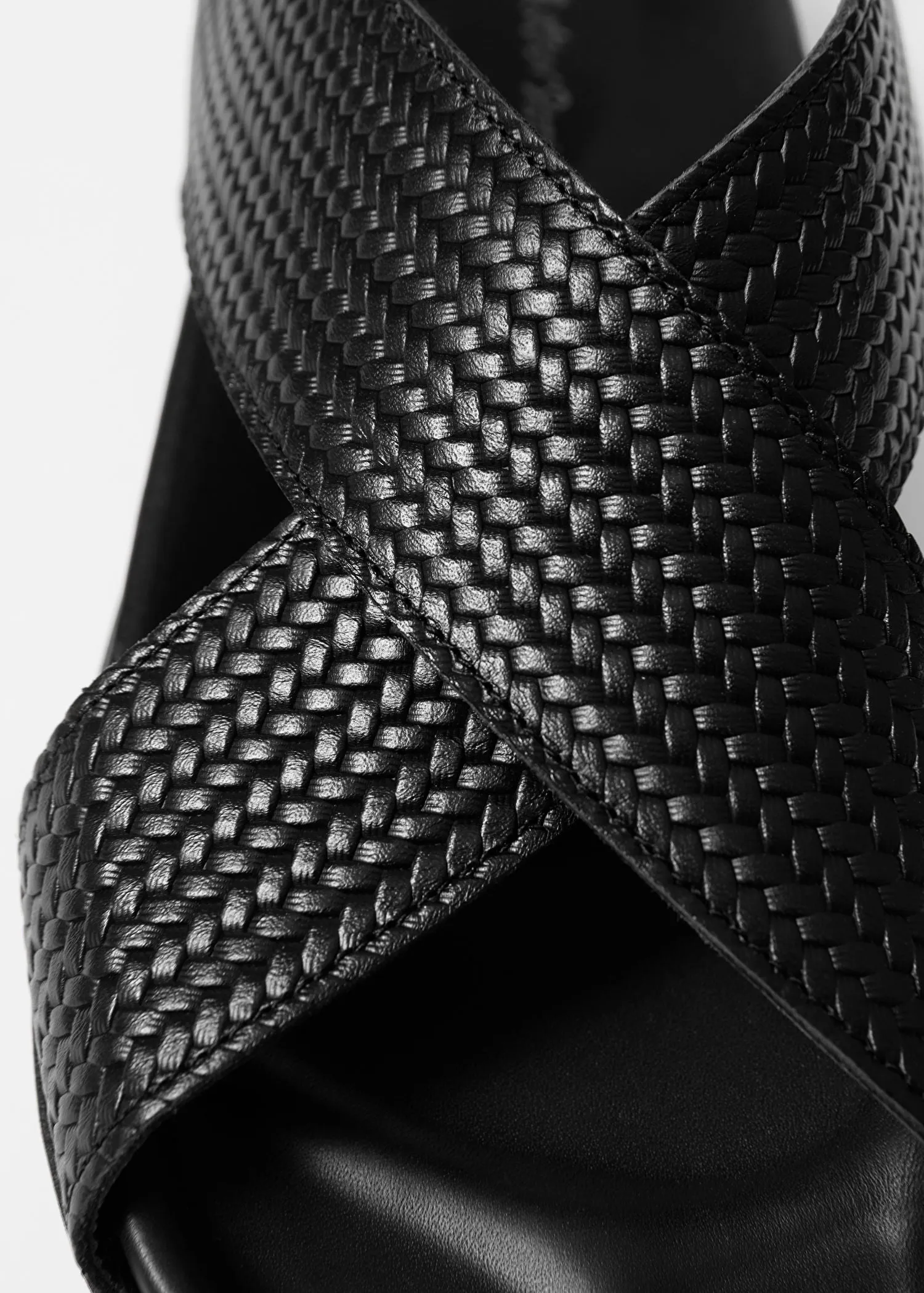 Criss-Cross Leather Sandals