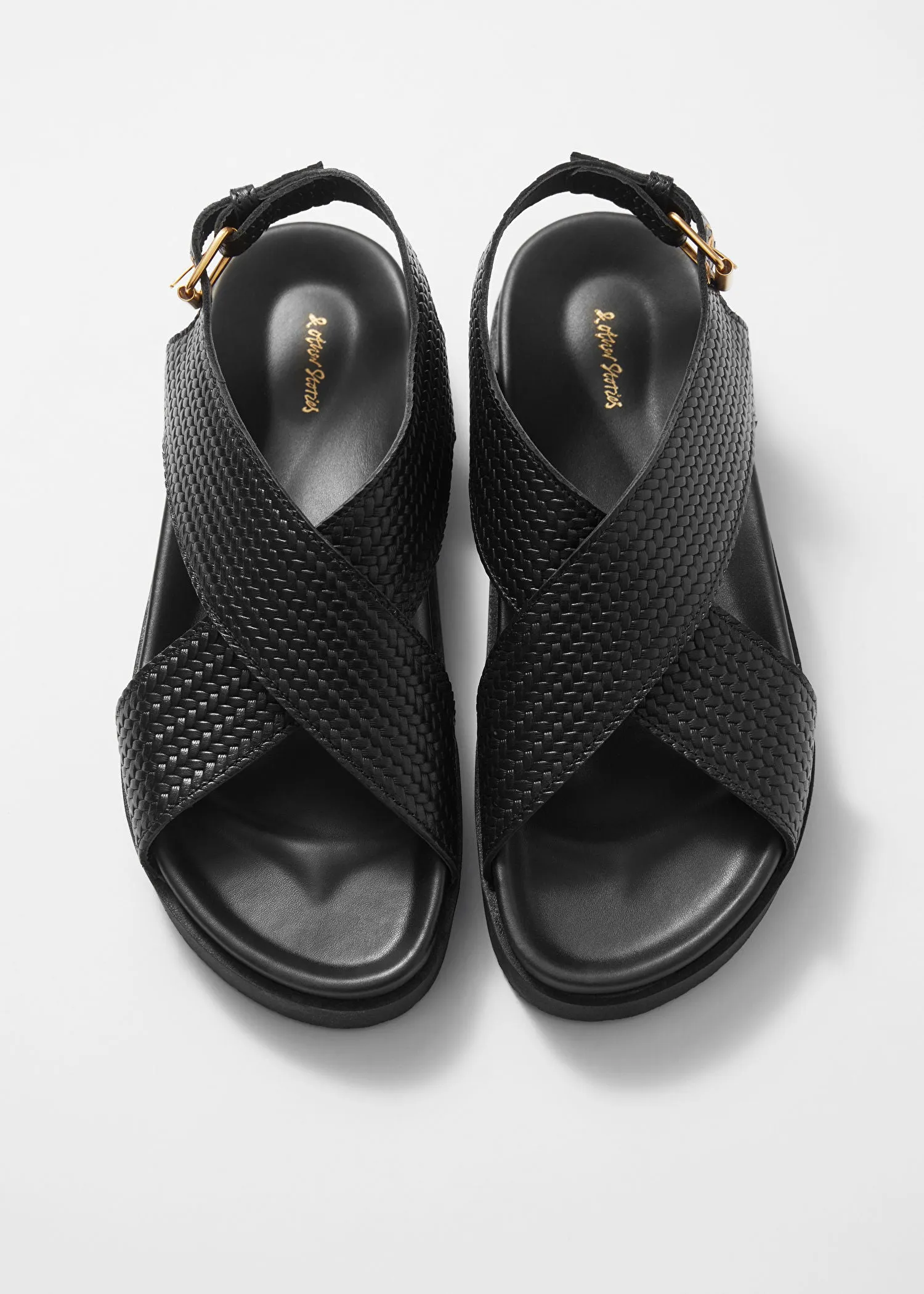 Criss-Cross Leather Sandals