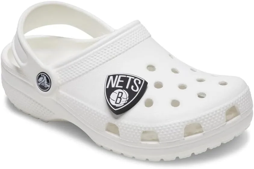 Crocs Unisex-Adult Jibbitz Shoe Charms - NBA Basketball Team Shoe Charm Singles, Sports Charms for Boys and Girls