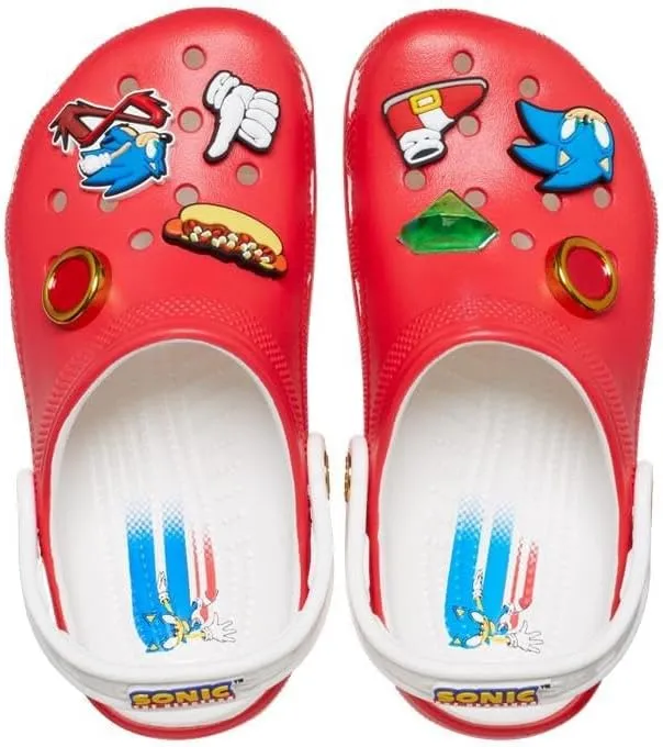 Crocs Unisex-Child Sonic The Hedgehog Classic Clogs, Kids and Toddler Shoes