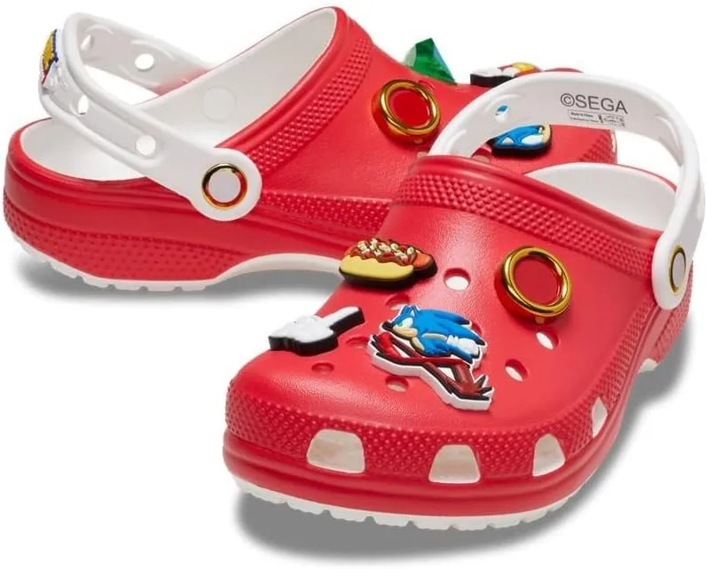 Crocs Unisex-Child Sonic The Hedgehog Classic Clogs, Kids and Toddler Shoes