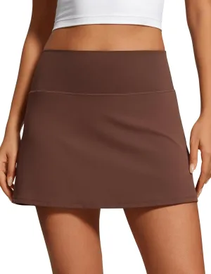CRZ YOGA Butterluxe Skirts for Women High Waisted A Line Tennis Golf Athletic Casual Skorts with Pockets