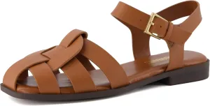 CUSHIONAIRE Benny Women's Fisherman Sandal With Cushioned Footbed and Adjustable Buckle