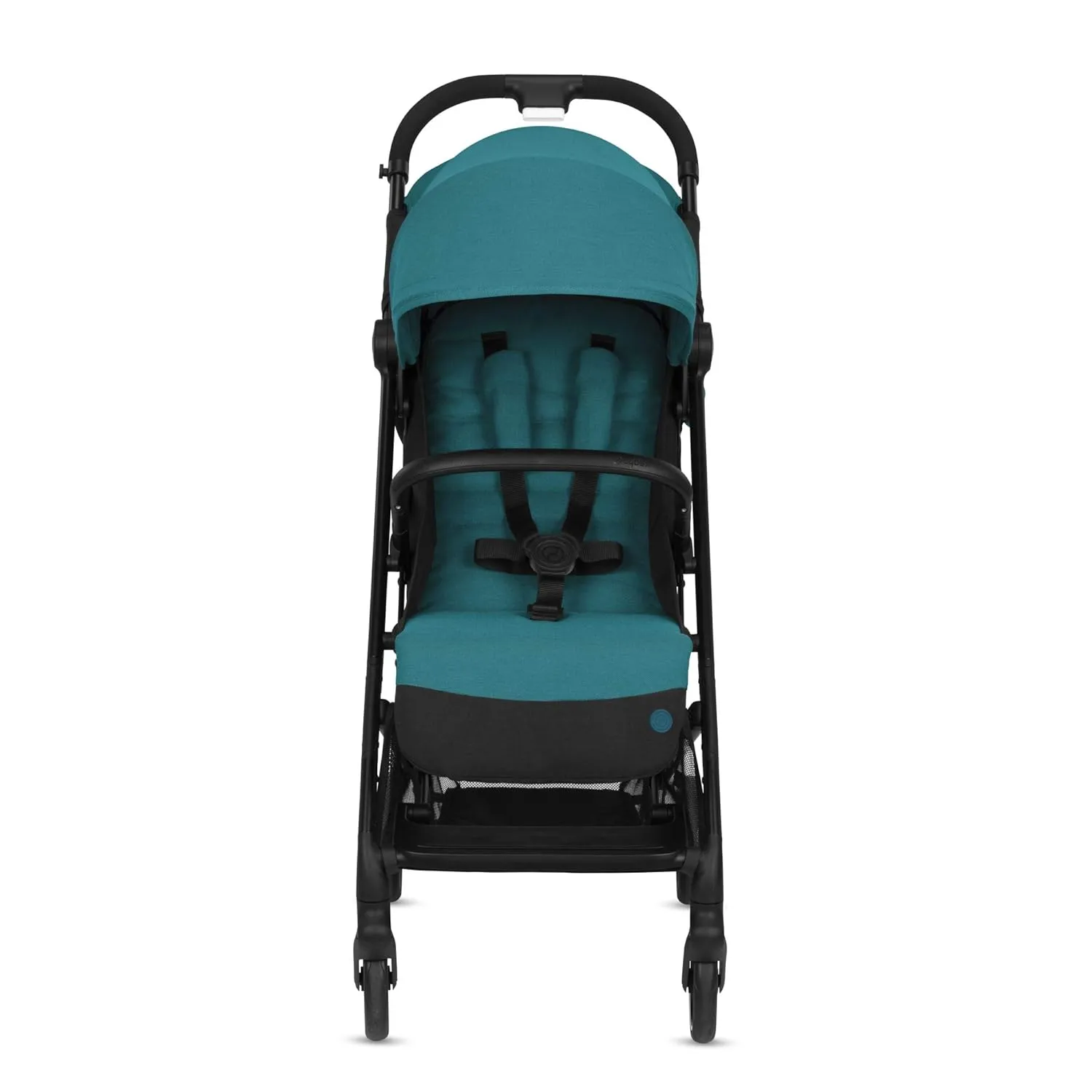 CYBEX Beezy Stroller, Lightweight Baby Stroller, Compact Fold, Compatible with All CYBEX Infant Seats, Stands for Storage, Easy to Carry, Multiple Recline Positions, Travel Stroller, River Blue