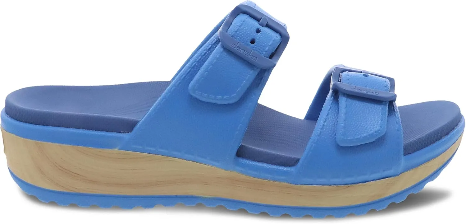 Dansko Kandi Slip-On Adjustable Sandal for Women – Lightweight and Durable, Easy Clean Molded EVA –Natural Arch Technology for Added Support