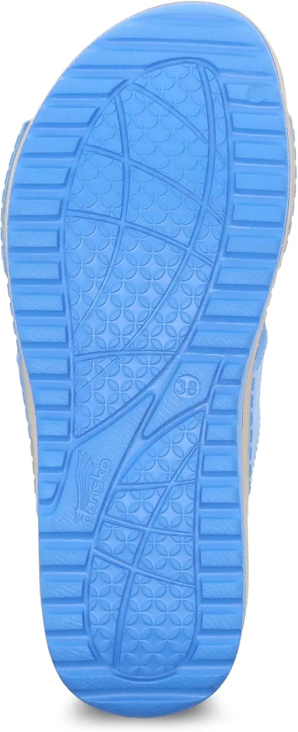 Dansko Kandi Slip-On Adjustable Sandal for Women – Lightweight and Durable, Easy Clean Molded EVA –Natural Arch Technology for Added Support