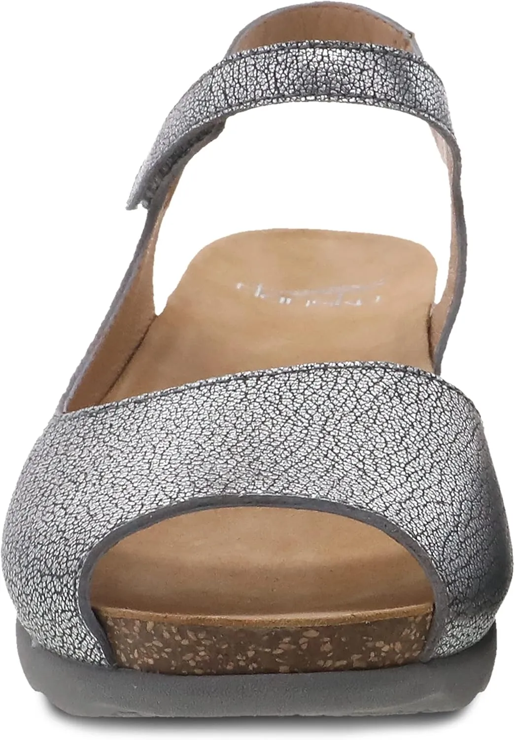 Dansko Marcy Slip-On Wedge Sandal for Women - Comfortable Wedge Shoes with Arch Support -Adjustable Hook & Loop Strap - Versatile Casual to Dressy Footwear - Lightweight Rubber Outsole