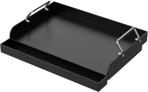 DcYourHome Universal Griddle Insert for Gas Grill/Gas Stove, Nonstick Carbon Steel Flat Top Griddle Plate for Camp Chef, Nexgrill, Kenmore Etc. All Gas Grills, Flat Top for Stove 4 Burner 17" x 13"