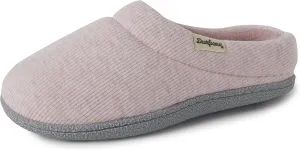 Dearfoams Women's Lacey Memory Foam Comfort Easy On/Off Clog Slipper