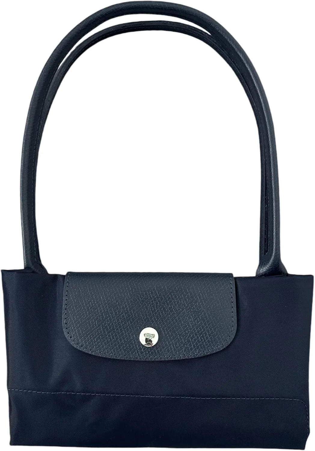 Designer-like Tote | Genuine Leather Trimming | Foldable | Nylon | Lightweight | Zipper Closure | Flat Inside Pockets